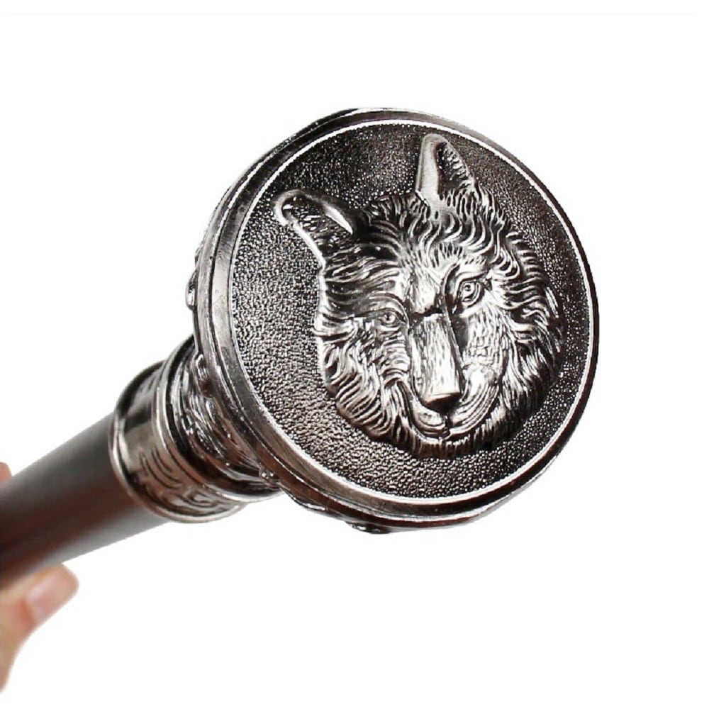 杖 ウルフ 刻印 丸型 Wolf 狼 オオカミ アニマル 杖 つえ 杖 ウルフ 刻印 丸型 Wolf 狼 オオカミ アニマル 杖 つえ