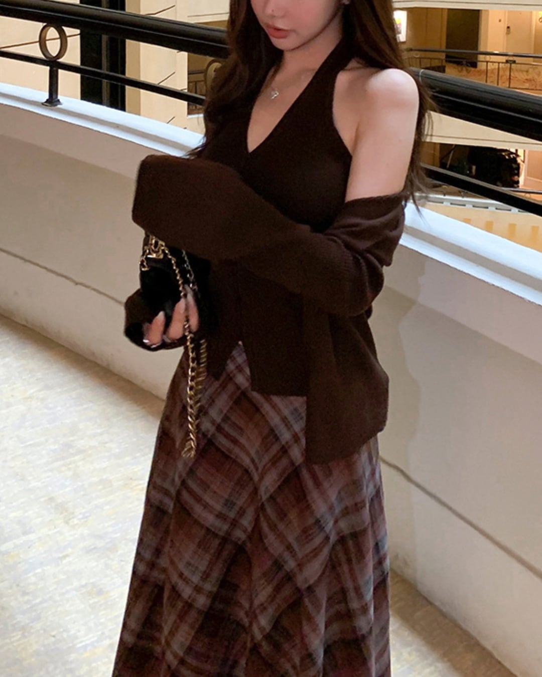 インナーニット×カーディガンセット l5312