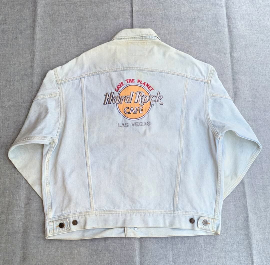hard rock cafe denim trucker jaket 小岩店