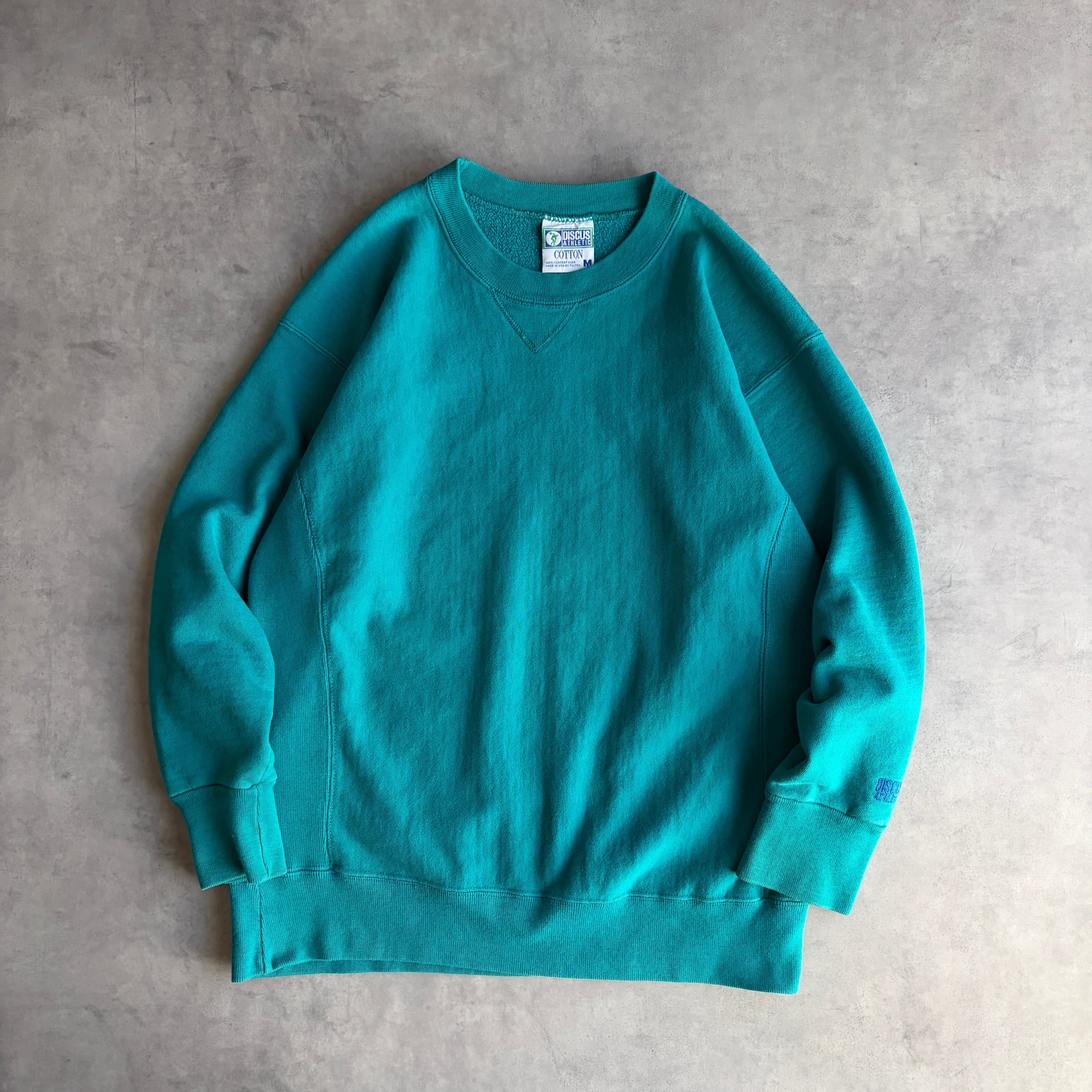 90s DISCUS スウェット USA製 リバースウィーブ 前V 90s DISCUS 
