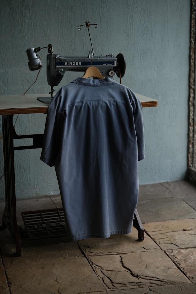 Utah/ "DIRECTIONS" open collar short sleeve cotton shirt