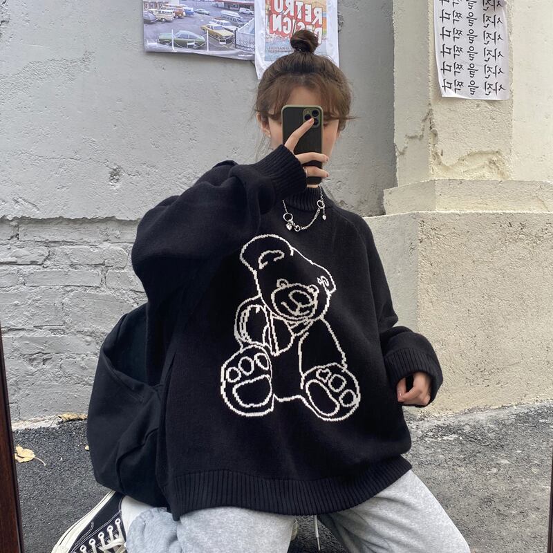 ルーズプルオーバー セーター レディーススプリングオータム 春物 秋物 試着室362278443