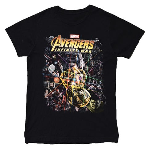 【マーベル】半袖Tシャツ　ハルク　アイアンマン　サノス　アベンジャーズ　＝