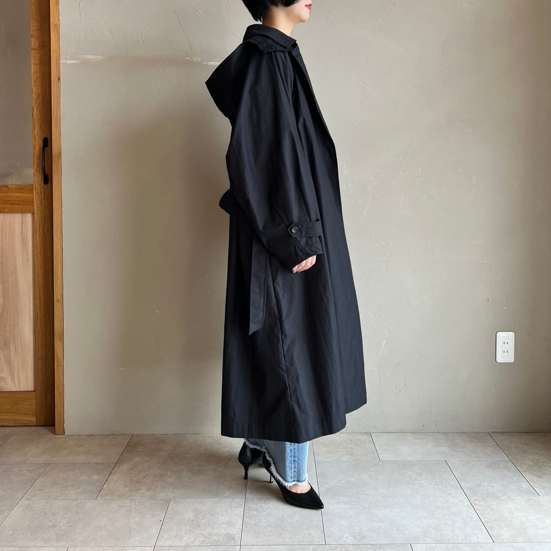 CLOCHE 】フード付ロングトレンチコート | valance 福井｜レディース