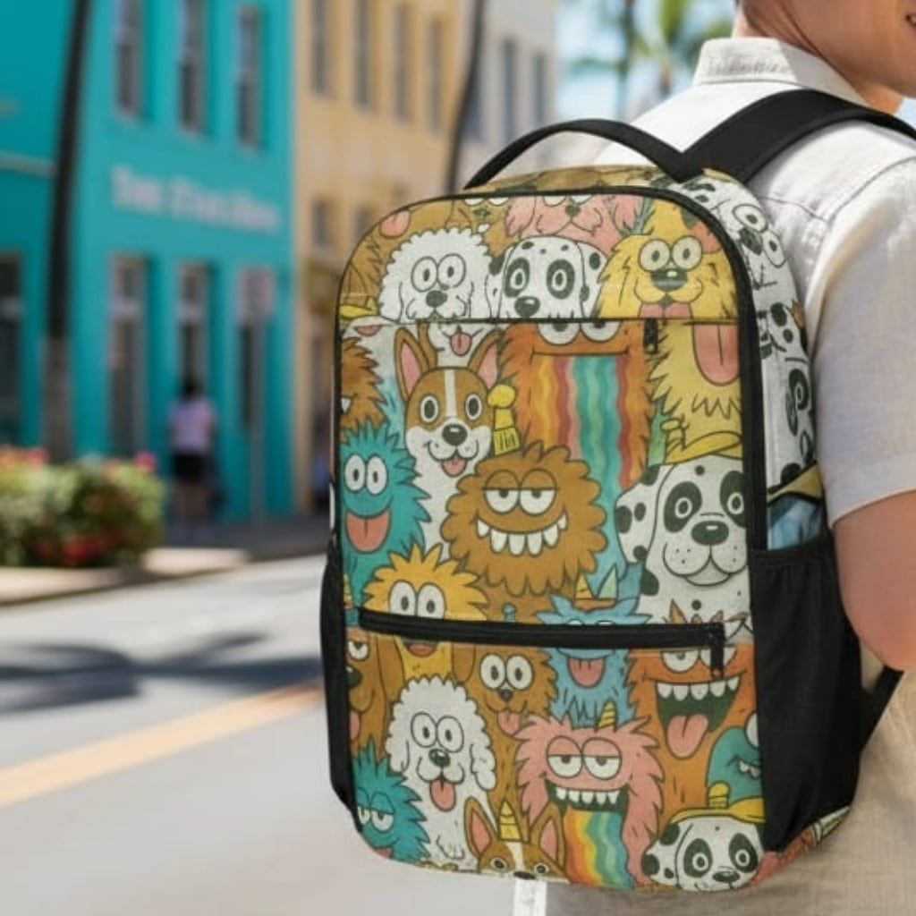 わんこ&ウォールアート ユニセックス ユーティリティバックパック DA0053