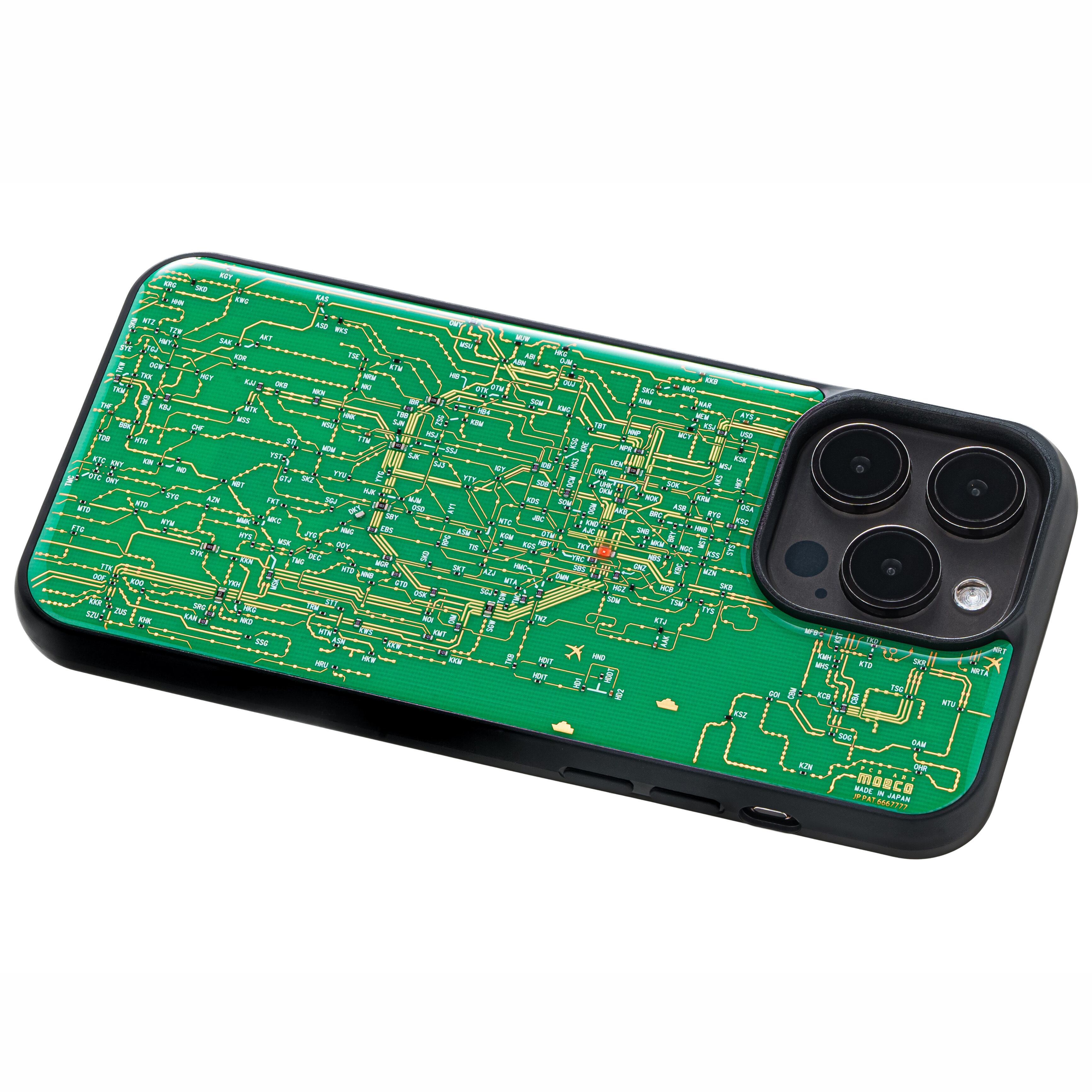 FLASH 東京回路線図 iPhone 15 Pro Max ケース | PCB ART moeco