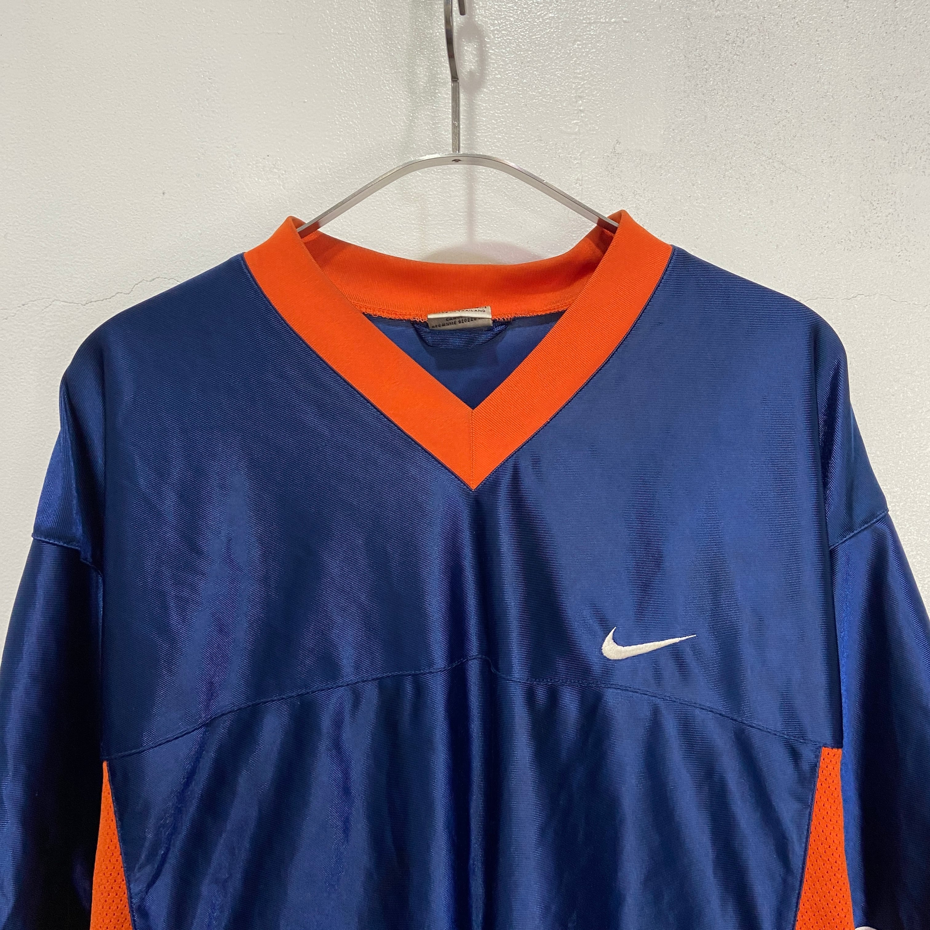 90s NIKE ナイキ メッシュ切り替えゲームシャツ 紺 オレンジ L 90s NIKE ナイキ メッシュ切り替えゲームシャツ 紺 オレンジ L