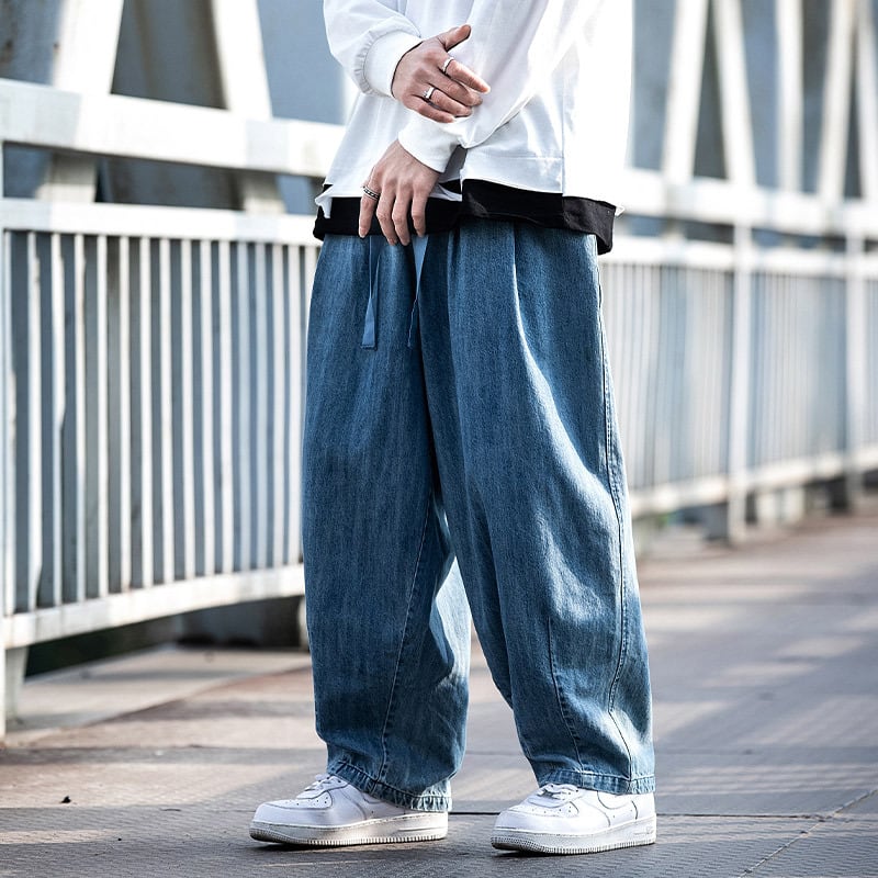 OV-Size-ER" High Street Denim Pants | BE:Found - Street Hoodie Style Store -