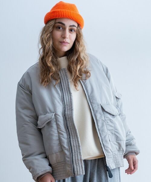 Universal Style Wear】A-1 type jacket (gray) | dros dro