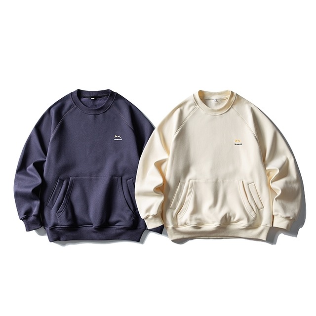Kangaroo Pocket Logo Print Sweatshirt [2308]