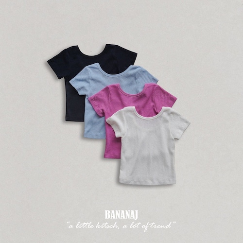 [BananaJ] Joyu Neck Tee / [바나나제이] 조이유넥티