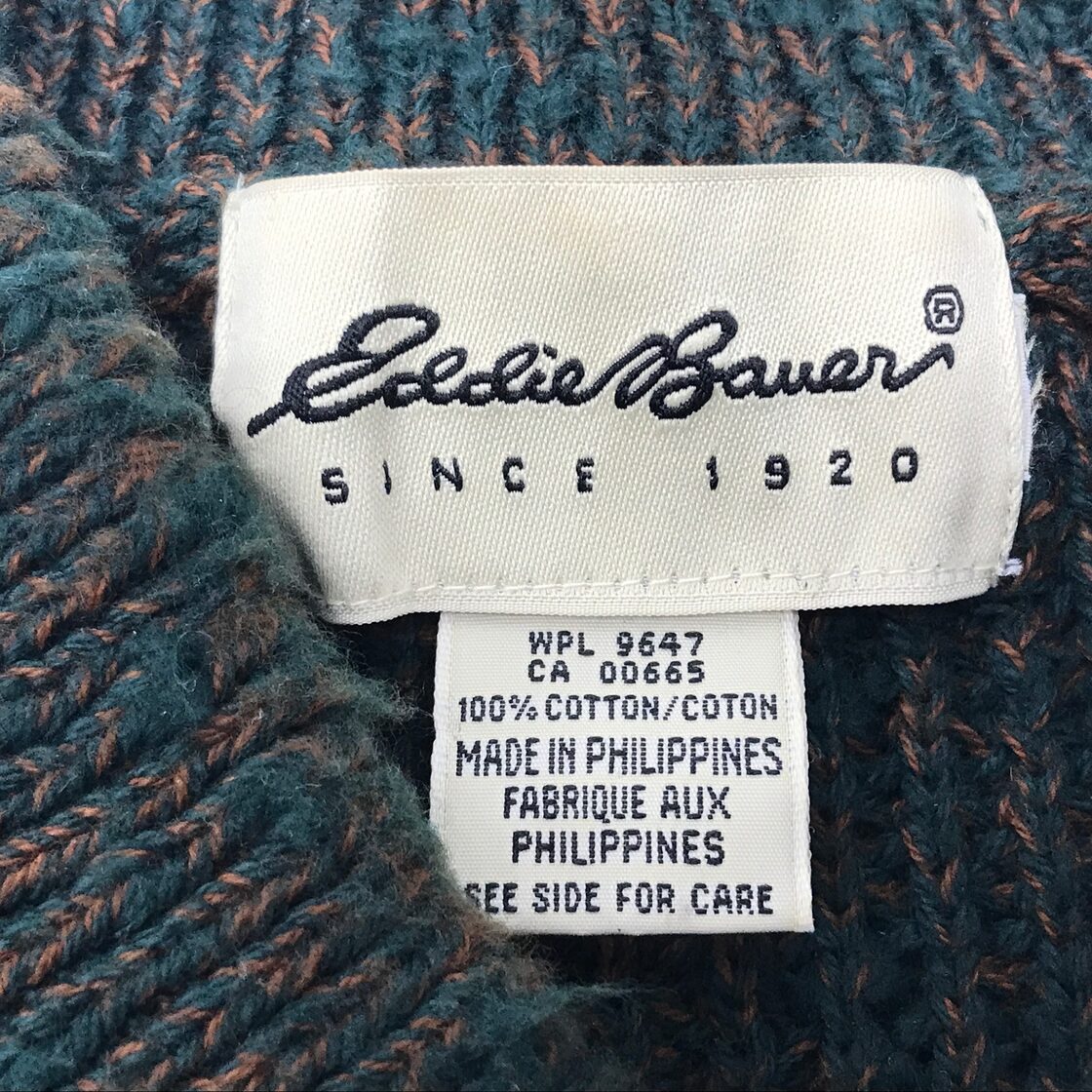 Eddie Bauer 90年代 エディーバウアー ヘンリーネック 5ボタン ヘビー 