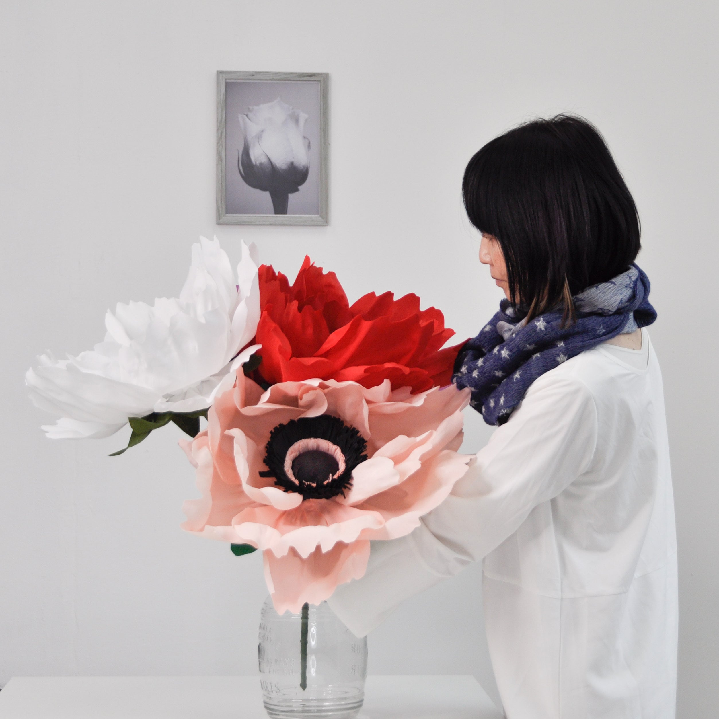 ジャイアントペーパーフラワー『アネモネ』｜動画付きハンドメイド