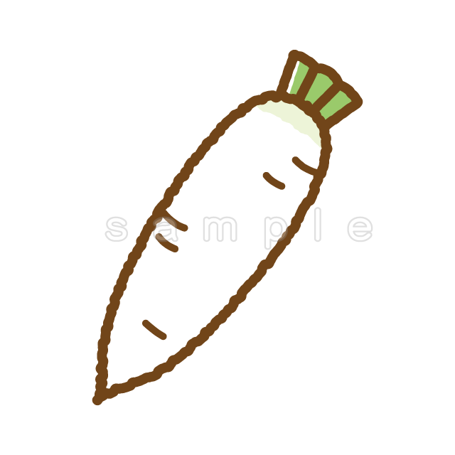 大根 C010 Png イラストショップくま 商用利用okのかわいいイラストのフリー素材がたくさん