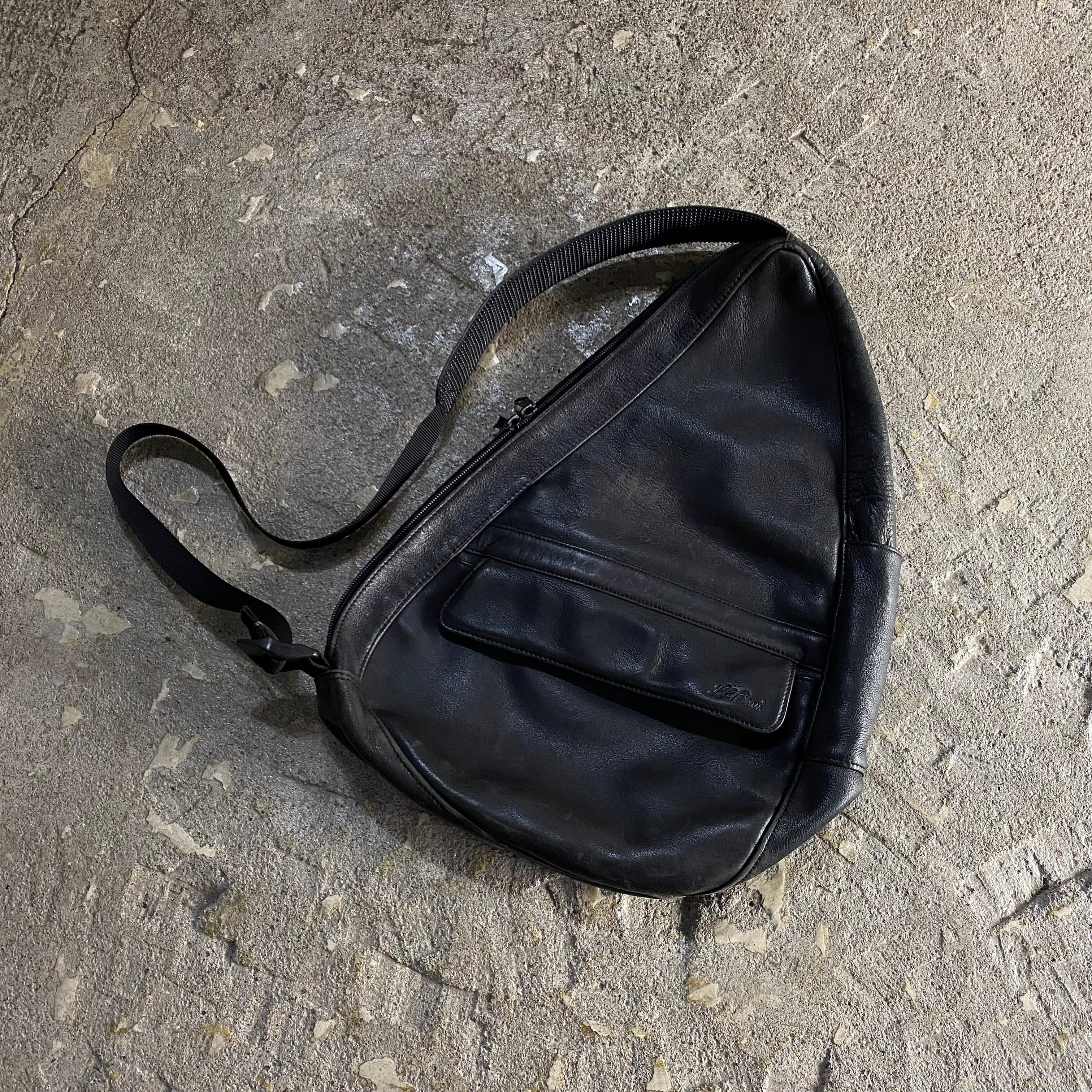 〜00s Ameri Bag "L.L.Bean" one shoulder leather bag pack【仙台店】