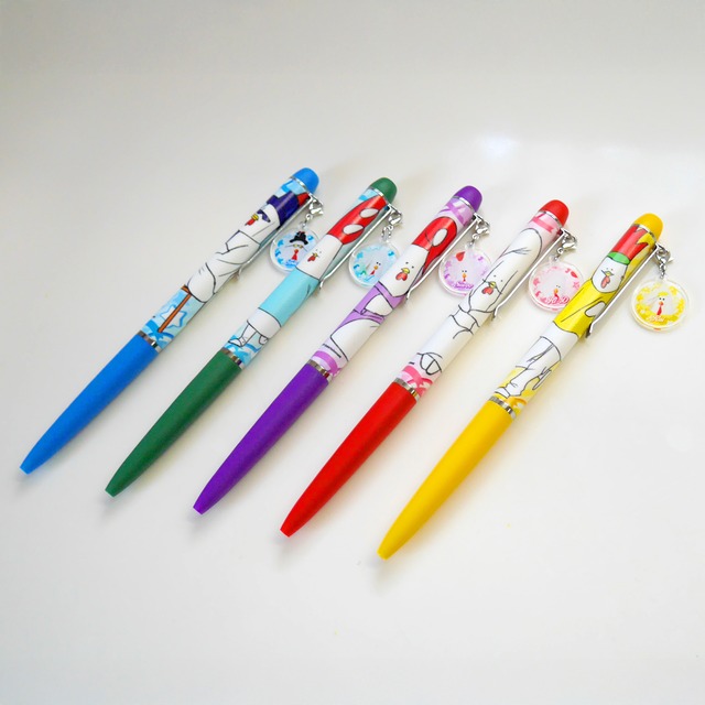 ●残り2本● 四男シウーのチャーム付きボールペン（イラスト）