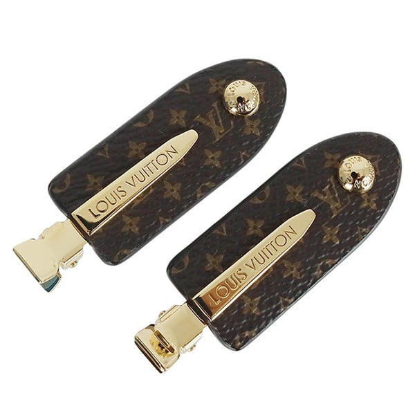 New LOUIS VUITTON ルイヴィトン ヘアクリップ クリップセット MNGフラット モノグラム M03029 新品