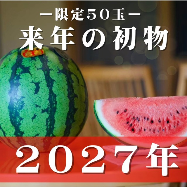 【2027年収穫 初物すず丸スイカ】