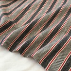 綿100%スペックボーダー天竺ニット生地-2ｍ-curl tricot　FX/200H5606●