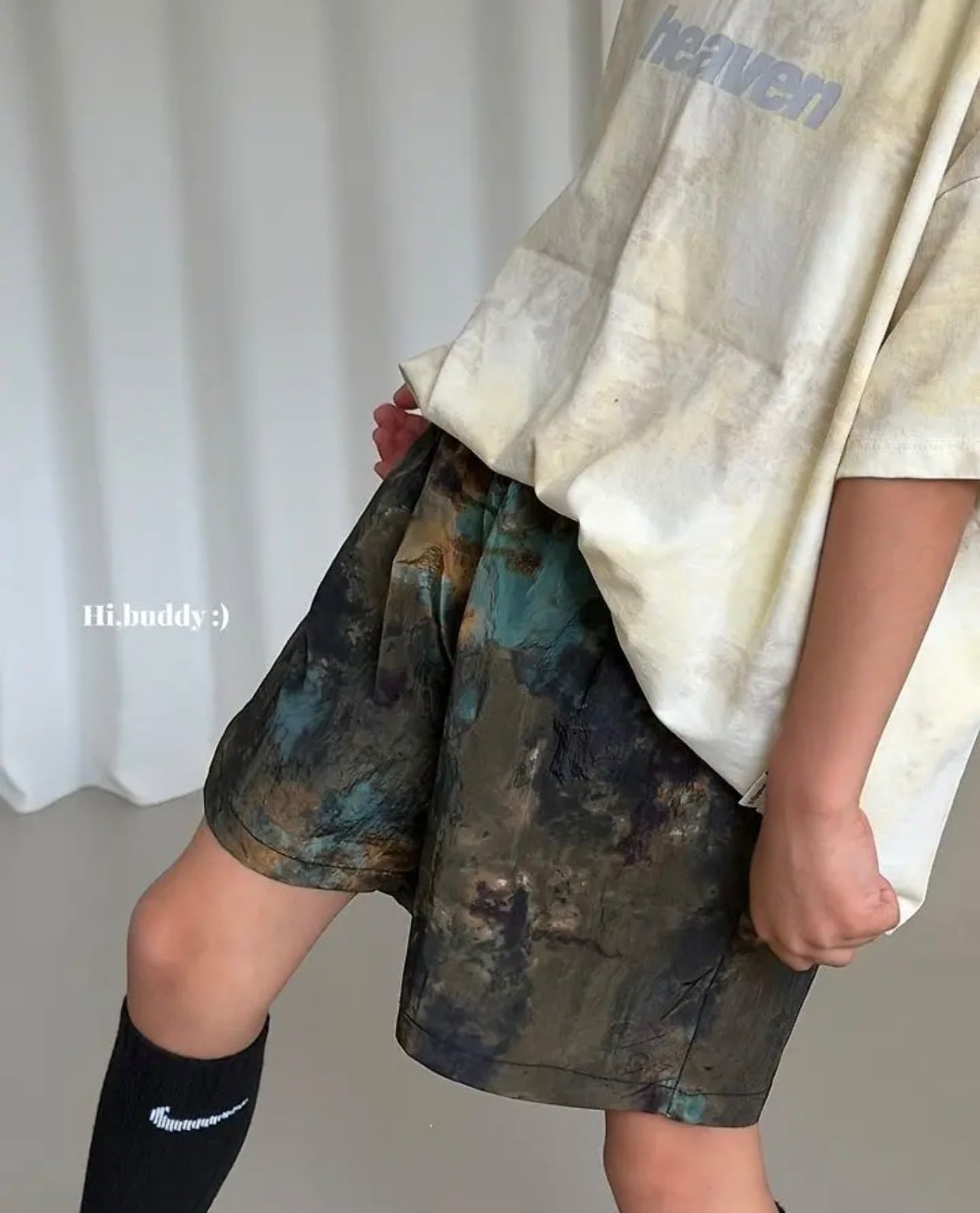 128-140 / space short pants 〔スペースショートパンツ〕