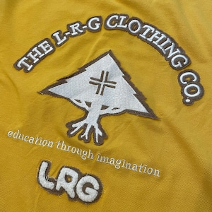 【LRG】5XL 超ビッグサイズ！ ポロシャツ 刺繍ロゴ アーチロゴ roots and equipment  US古着 アメリカ古着