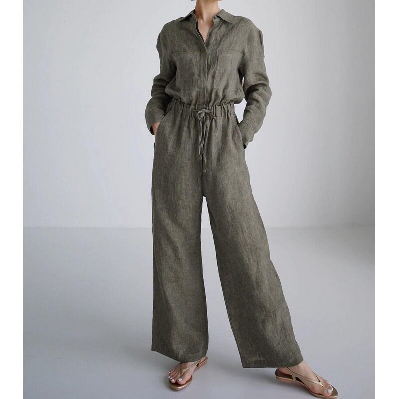 シャツデザインジャンプスーツ a0167