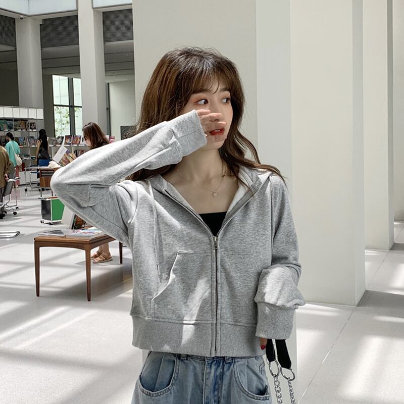 ショートセーター コート ルーズスプリングオータムレッド ストリート 春物 秋物 試着室92206478576