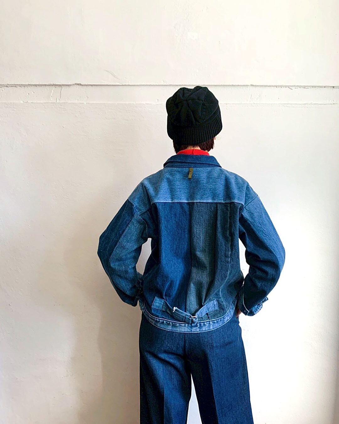 sunny side up】denim 1st back wide jacket | Parc-nique