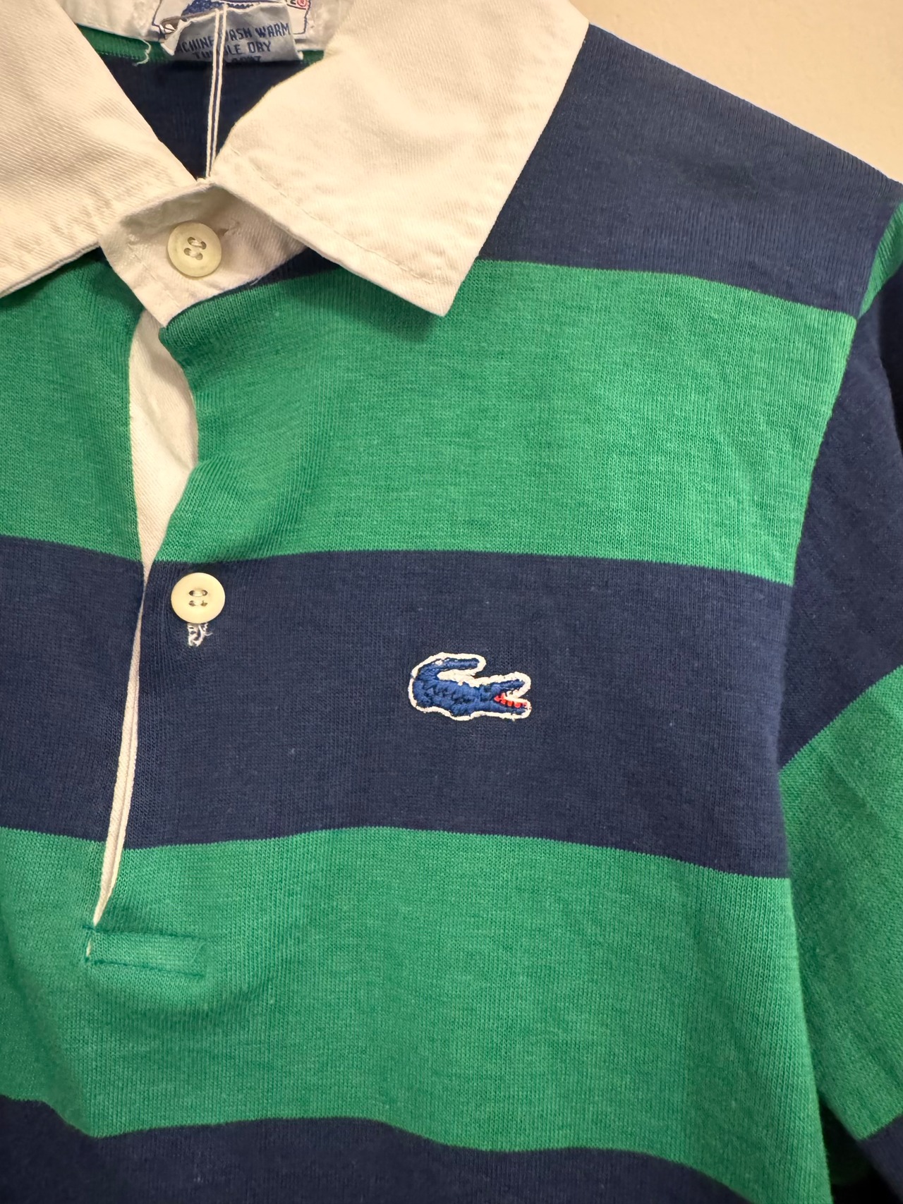 70's~80's CHMISE LACOSTE ボーダーポロシャツ