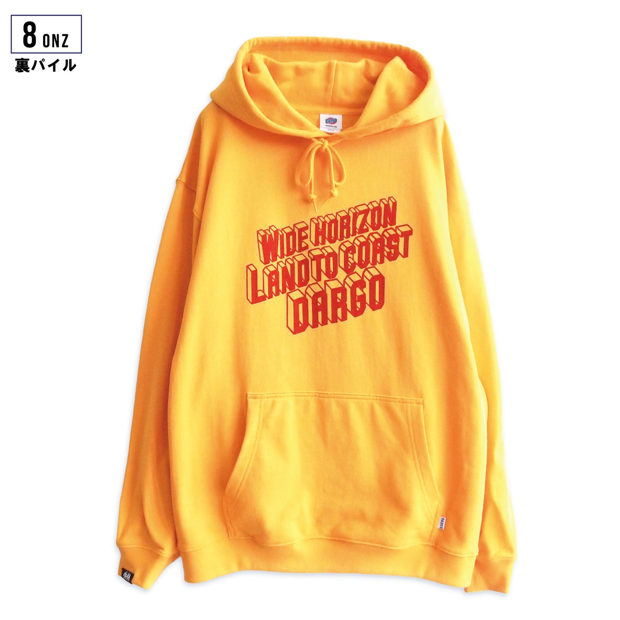 【DARGO】"WIDE HORIZON" 8onz Mid Weight Pull Over Hoodie（3color）