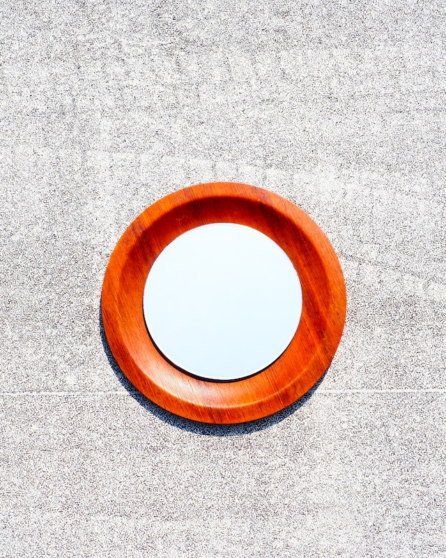 Gold Craft MFG Teak-Finish Plywood Wall Mirror
