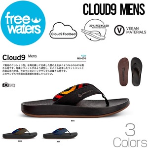 サンダル アウトドアサンダル ビーチサンダル トングサンダル freewaters フリーウォータース Cloud9 (MENS) FW-22SM070BLKUS10 ( 28cm )