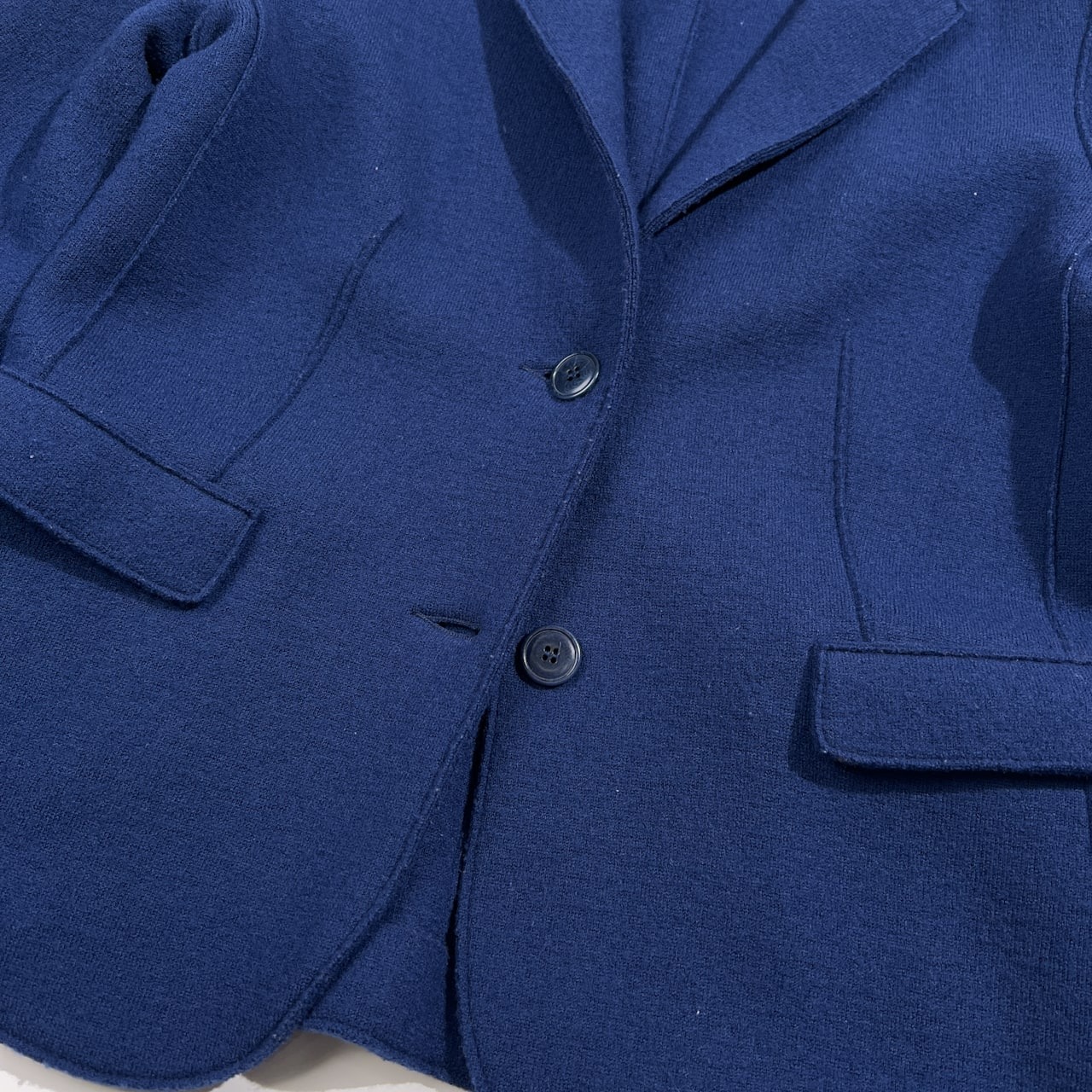 ROSSO35 ロッソ トレンタチンクエ ウール 2B ジャケット サイズ 44 /ブルー/イタリア製/レディース