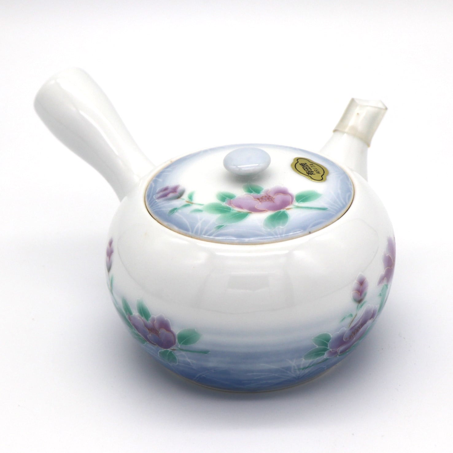 有田焼・鶴松・急須・湯呑5客・茶器セット・陶磁器・No.201103-17