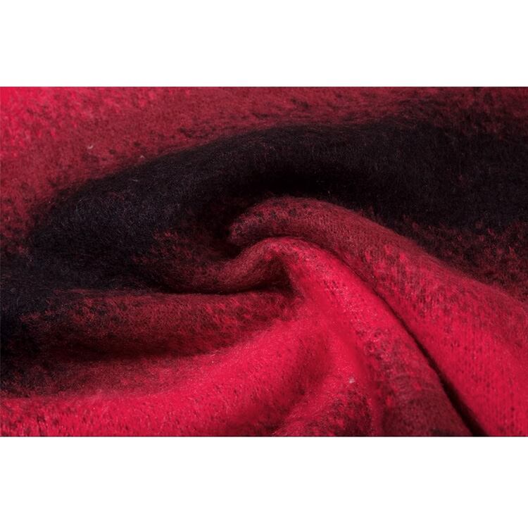 ★GRADIENT STRIPE MOHAIR ROUND NECK SWEATER　　　A0831