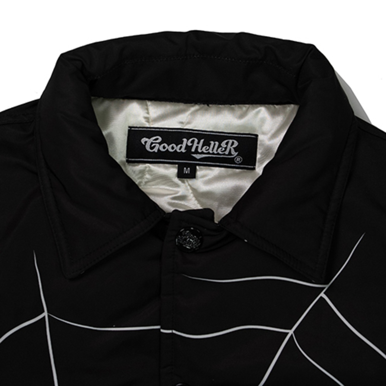 GOOD HELLER / SPIDER WEB PATTERN PADDED COACH JACKET / GH-25AW021 - 2
