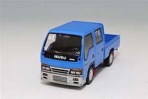 MODEL1(モデルワン) 1/64 いすゞ エルフ・エヌエイチアール ダブルキャブ カスタムバージョン(ブルー/左ハンドル) T66641