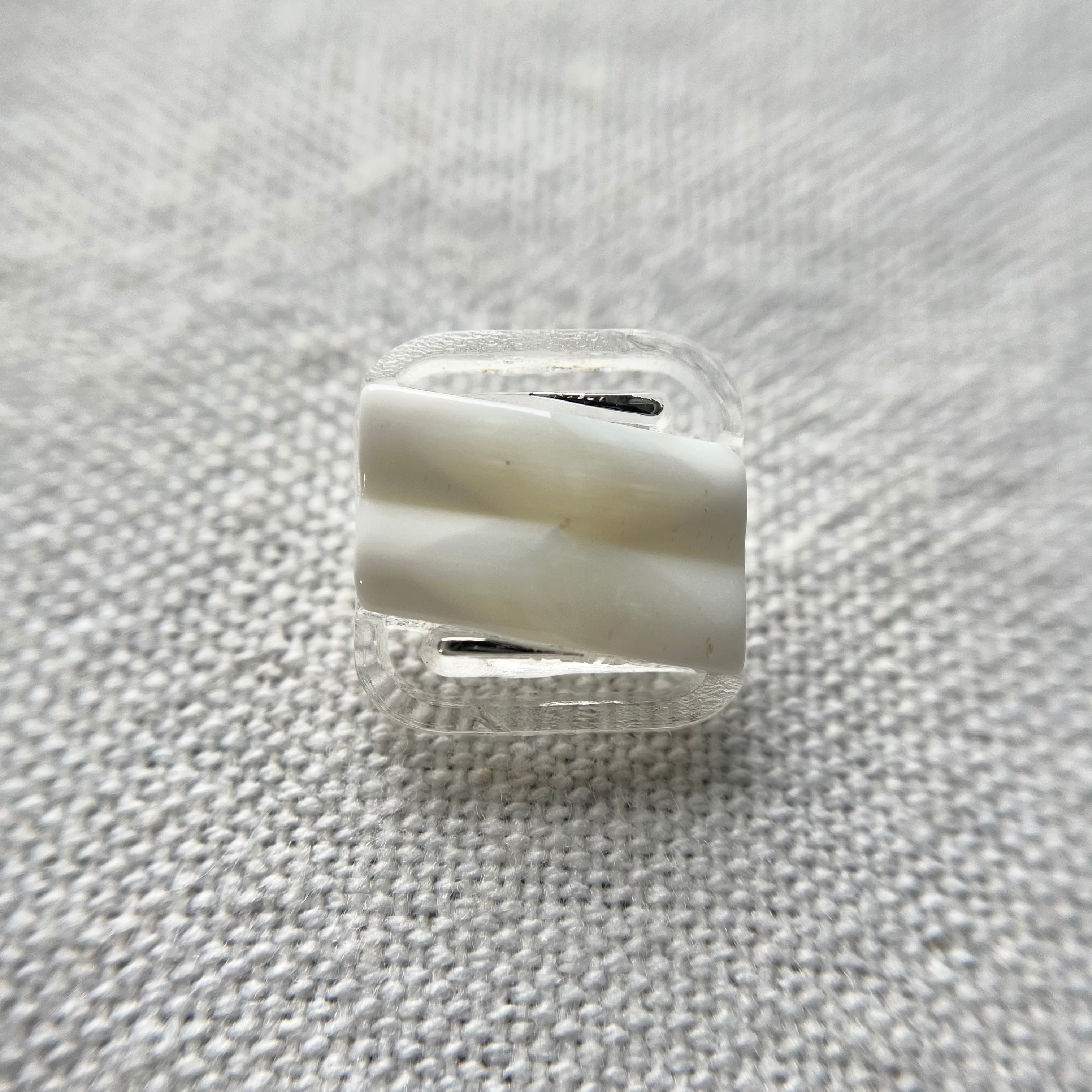 ●『2個セット』スクエア 立体ホワイトライン 17.5㎜