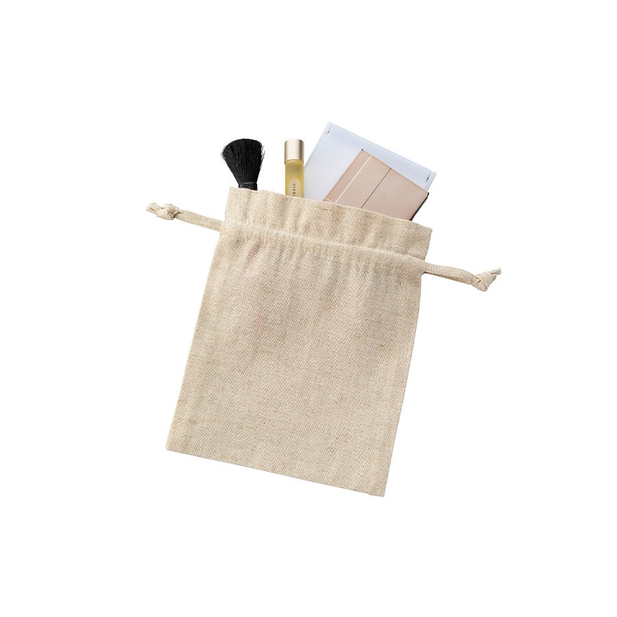 オリエンタルカレー コットンリネン巾着S（ロゴ） | ニッポンノイチ