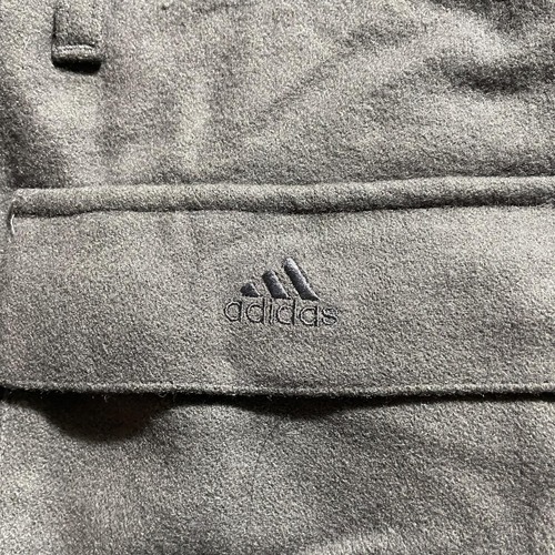 90s Adidas 万国旗 ウールグレーカーゴパンツ 無地【W32】 詳細写真7