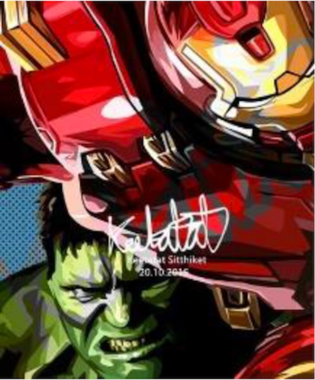 ハルクブースター/ HULK BUSTER & HULK / Lサイズ 52cm / PAPMA_0021