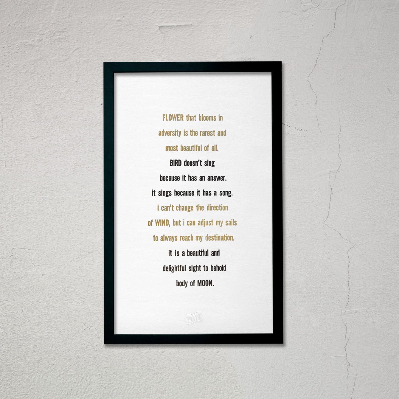 NINE LETTERPRESS