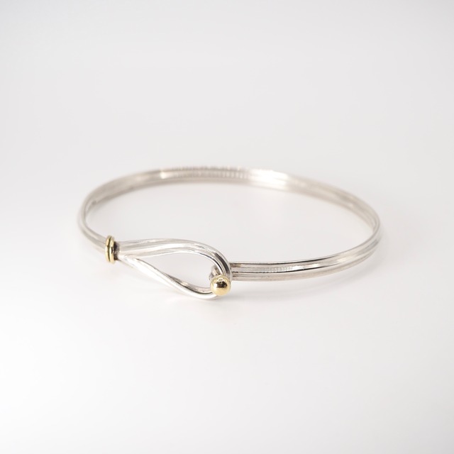 Tiffany&Co. フック&アイ バングル シルバー925 K18 ティファニー