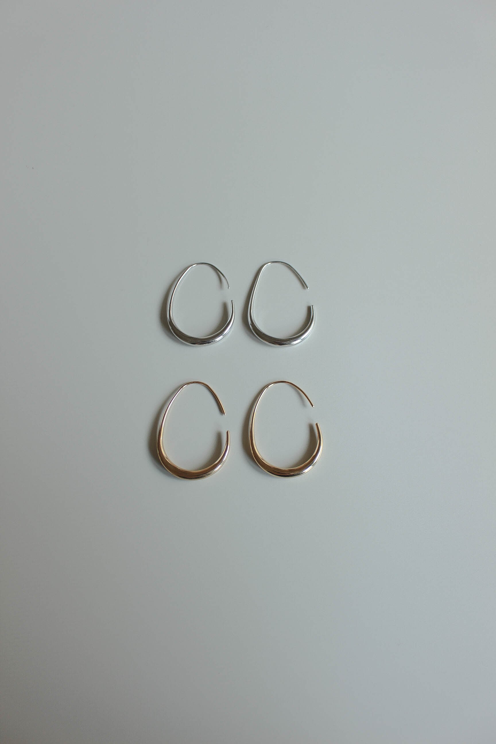 Oval Hook Pierce | ebine(エビネ)|金属アレルギー対応アクセサリー