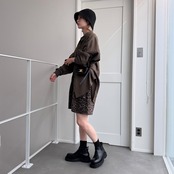 zipデザインオーバーSH/ブラウン