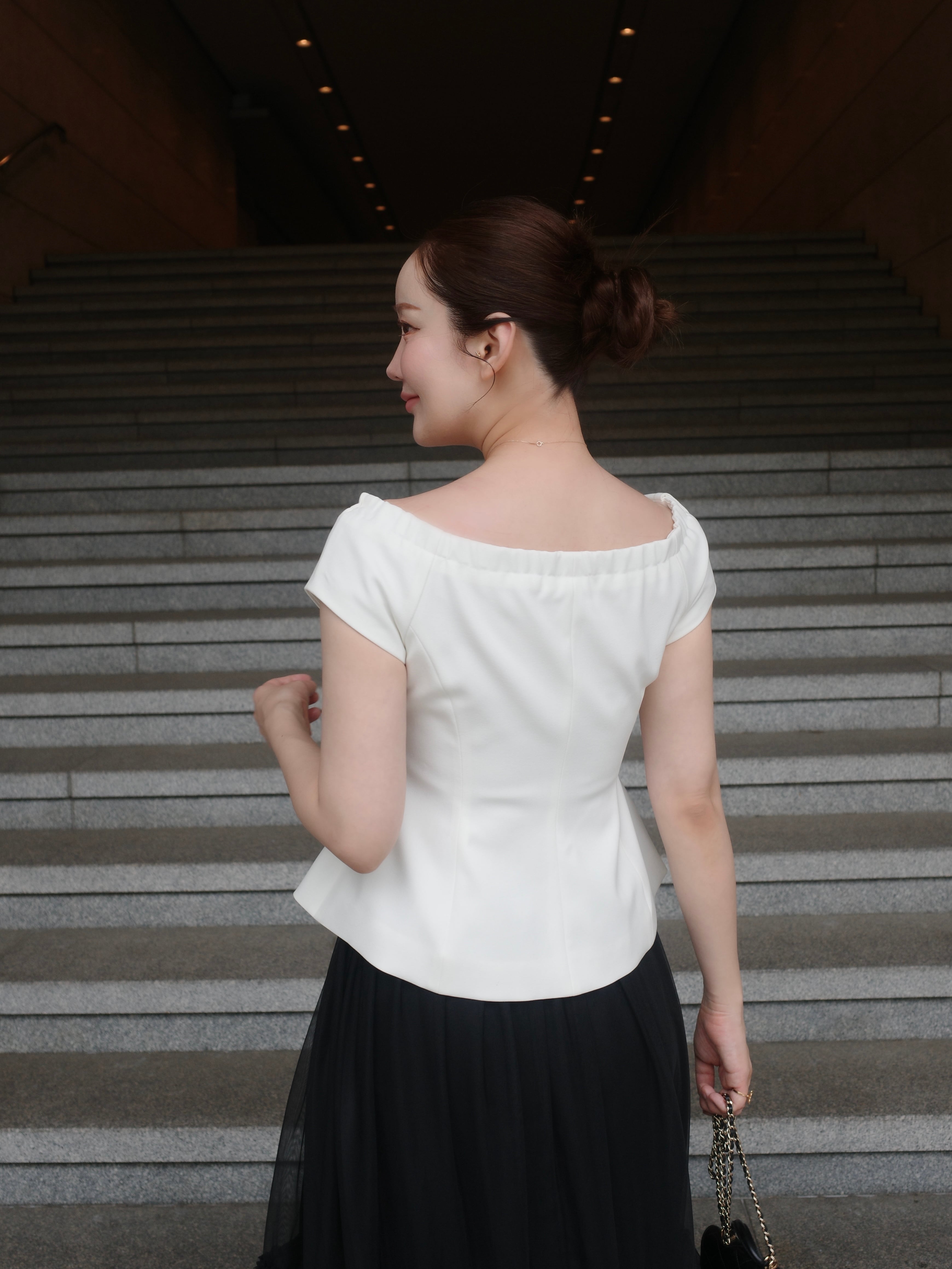 トップス hyeon basil gilet white 予約】gilet tops / white (6月上旬発送予定) | HYEON