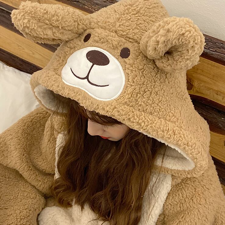 お揃い２個セット とってもキュートな着ぐるみパジャマ ルームウエア もこもこ あったか 可愛い Lamitte Deco トレンド 韓国ファッション ショップ Base店