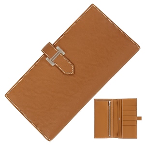 Unused HERMES エルメス ベアンスフレ H039785CK37 ヴォーエプソン ゴールド 二つ折り長財布 長財布 未使用品