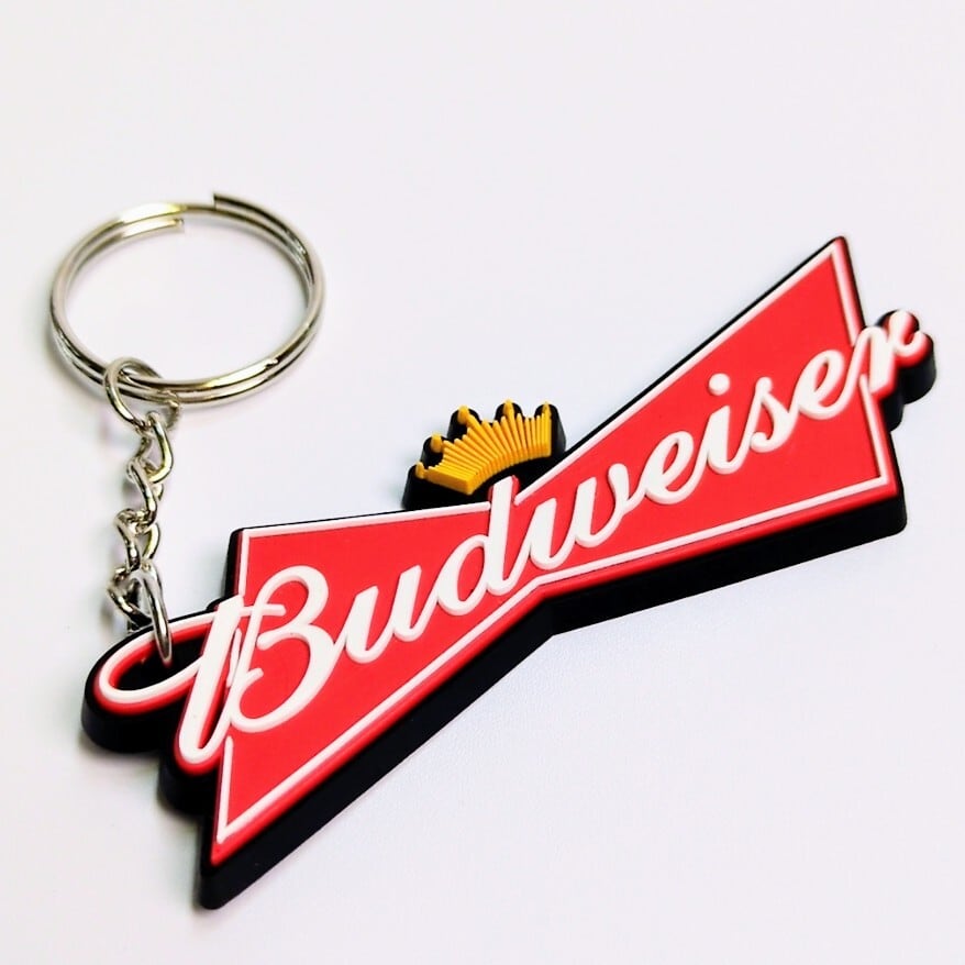 ♧送料無料! ☆ラバーキーホルダー☆ 〘753〙【 Budweiser ♧送料無料! ☆ラバーキーホルダー☆ 〘753〙【 Budweiser