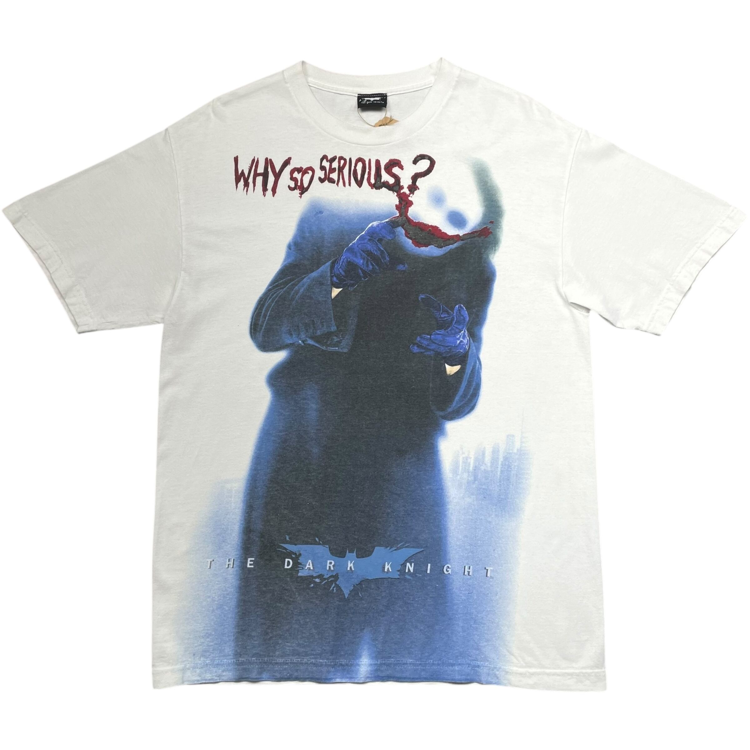 《XL》THE DARK KNIGHT ムービーTシャツ ダークナイト ジョーカー フロントプリント ホワイト no.7850